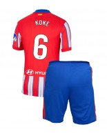 Atletico Madrid Koke #6 Domácí dres pro děti 2024-25 Krátký Rukáv (+ trenýrky)